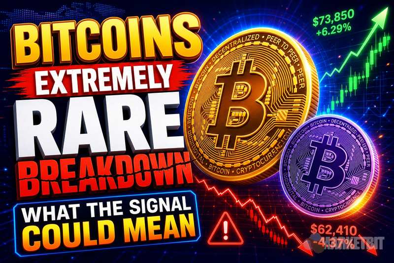 Bitcoin's Extremely Rare Breakdown: What the Signal Could Mean