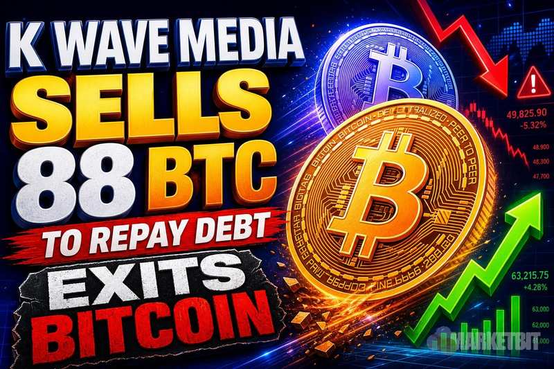 K Wave Media Sells 88 BTC to Repay Debt, Exits Bitcoin