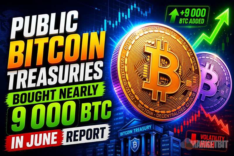 Public Bitcoin Treasuries Bought Nearly 9,000 BTC in June: Report